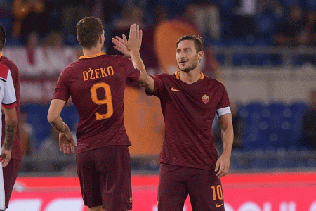 dzeko-totti-roma